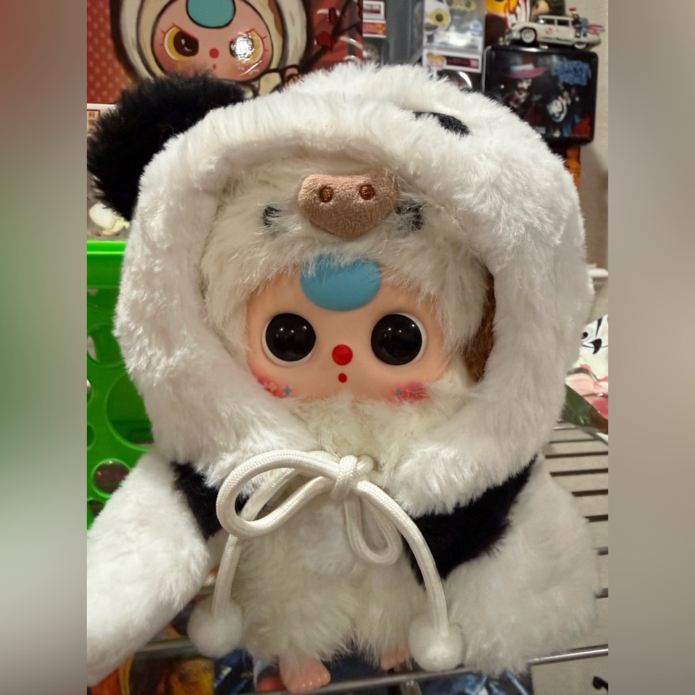 Baby Three I’m Not A Warrior Plush Panda Hero confirmed BN Open box Bull/Cow